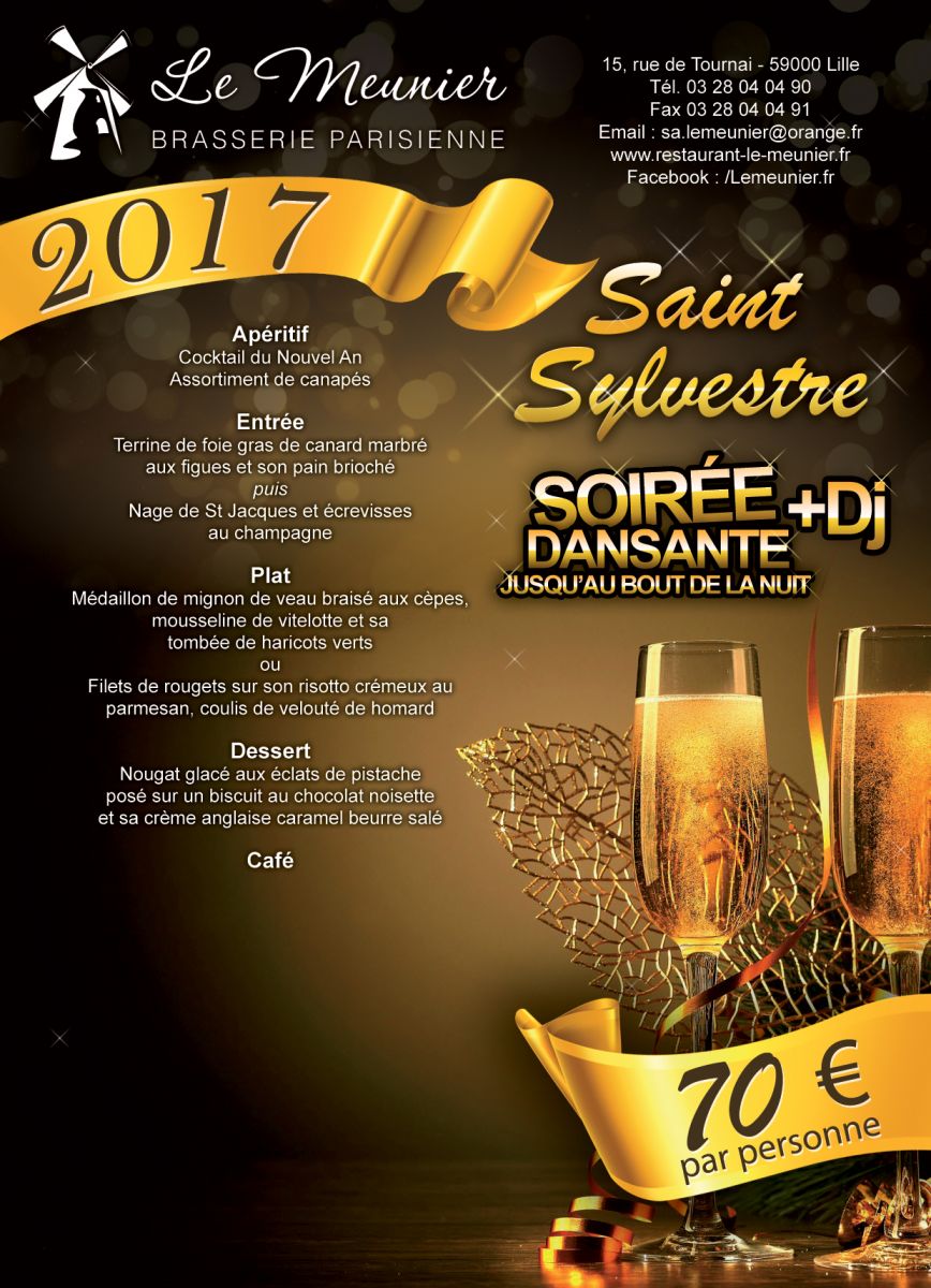 Menus de Noël, St Sylvestre et Nouvel an